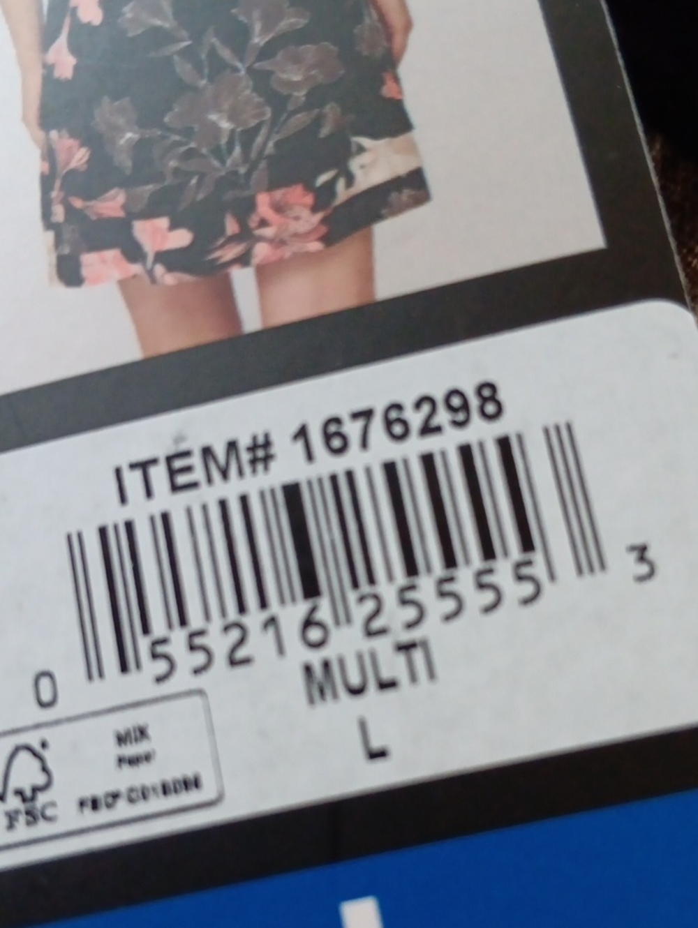 NWT Nicole Miller Black Floral Shift Dress with Pink and Cream Blooms - Picture 6 of 7